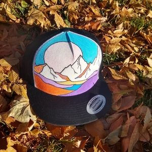 Custom hand painted hat